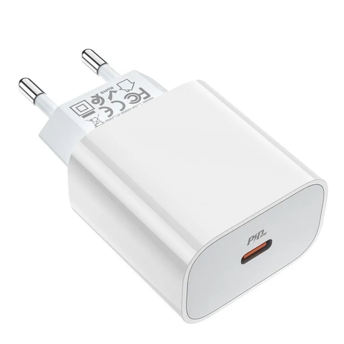 HOCO - Adaptador de Pared USB-C CARGA RAPIDA 20W Hoco C76A Plus Blanco