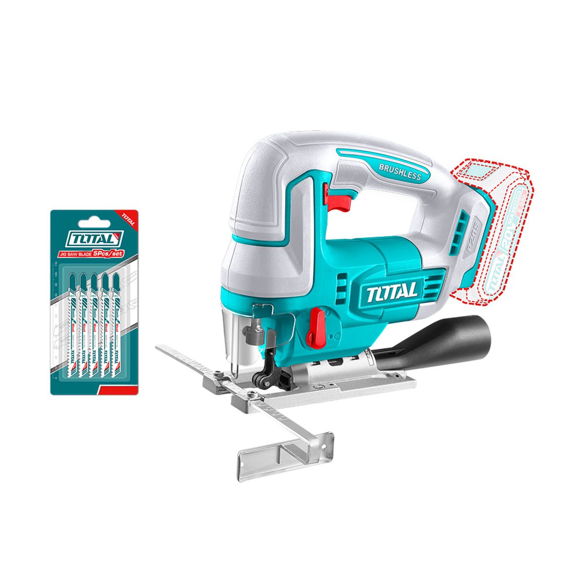 TOTAL TOOLS - Sierra Caladora Inalámbrica 20V Total