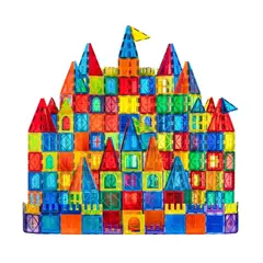 MUNDO MAGIA - Set Còlourful Bloques Magnéticos Para Construir 125 Bloques