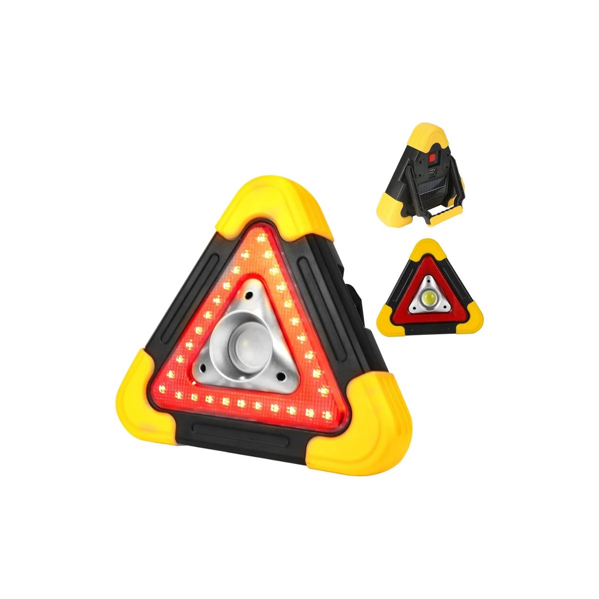 GENERICO - Luz Emergencia Triangulo Led Recargable Balisa Led Solar