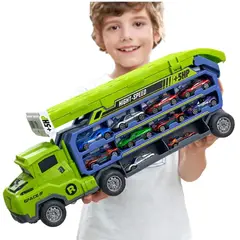 MUNDO MAGIA - Camión Grande Juguete Para Niños Con Autos Y Rampa