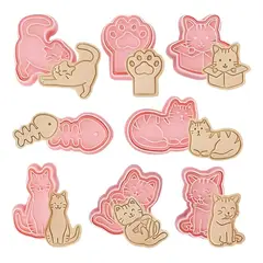 PASTELERIUSCL - Molde Galletas Cortador De Galletas Moldes De Galleta Gatos Molde Galletas Cortador Galletas Moldes