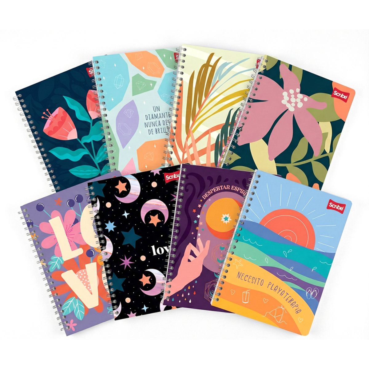 GENERICO - Cuaderno Universitario Femenino Scribe 7mm 100hx 10UD