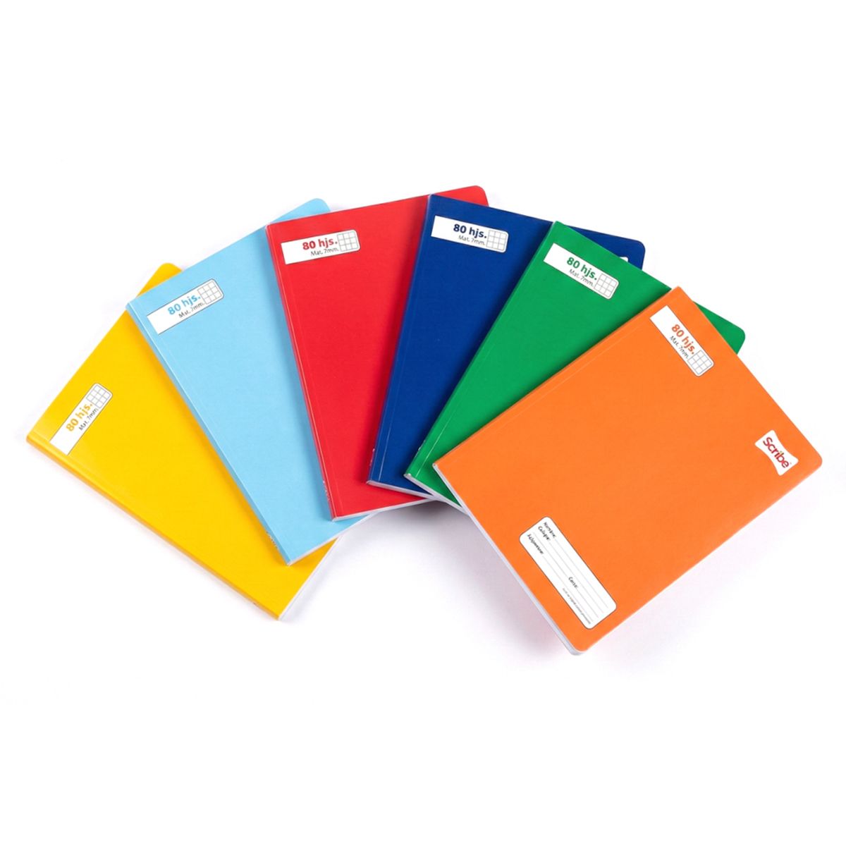 GENERICO - Cuaderno College Scribe Liso 7mm 80hx 10UD