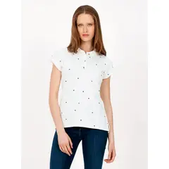 TOMMY HILFIGER - Polo Star Print BlancoTommy Hilfiger