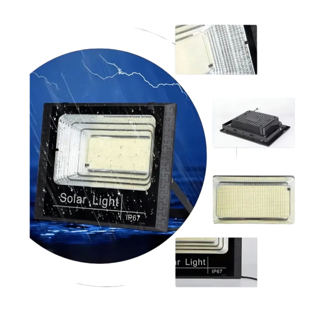 IRM - Foco Solar Reflector De Exterior200w + Control Remoto