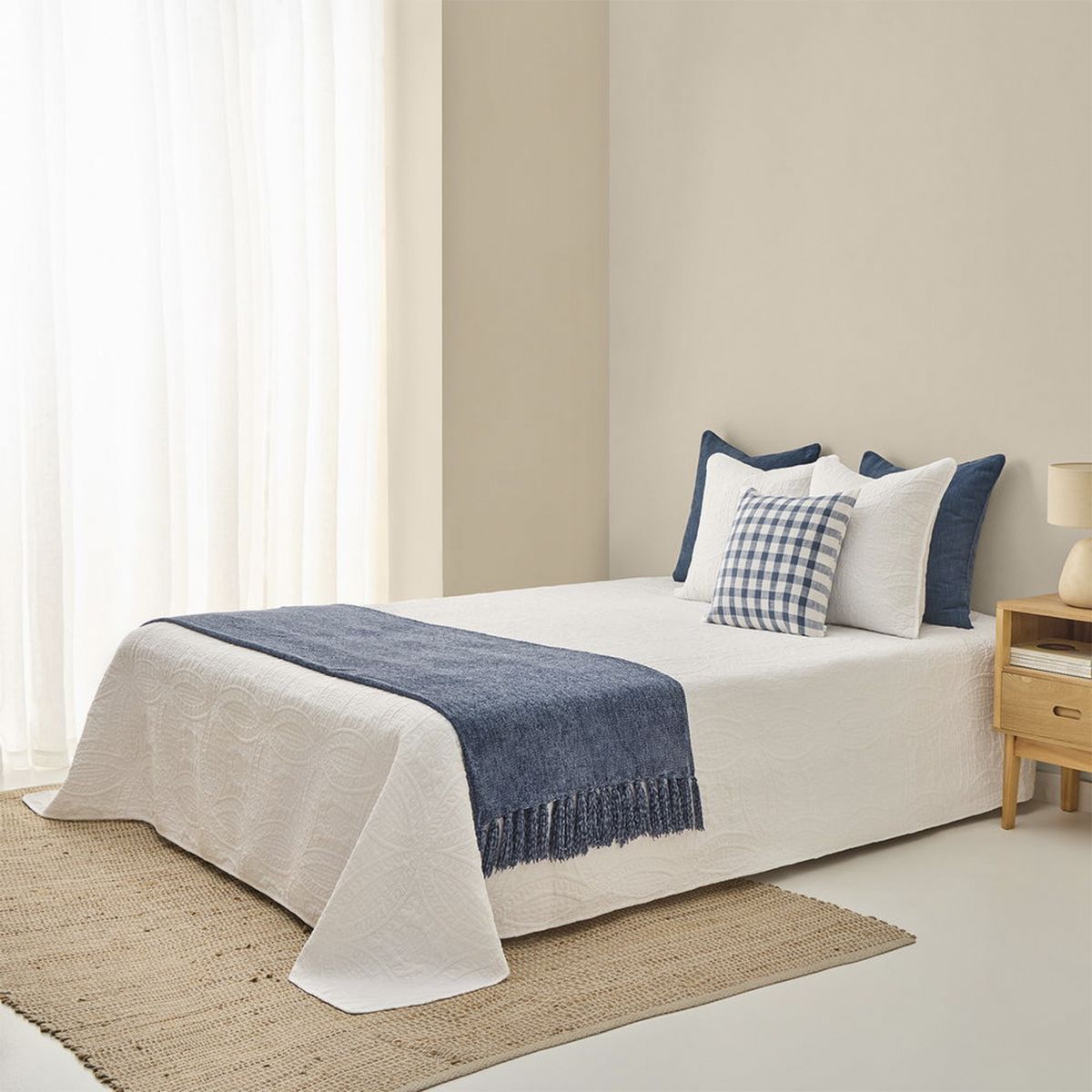 TEXTURA INTERIORS - Colcha Fofalu 180x260 (Cama 1,5 Plazas) Textura Interiors