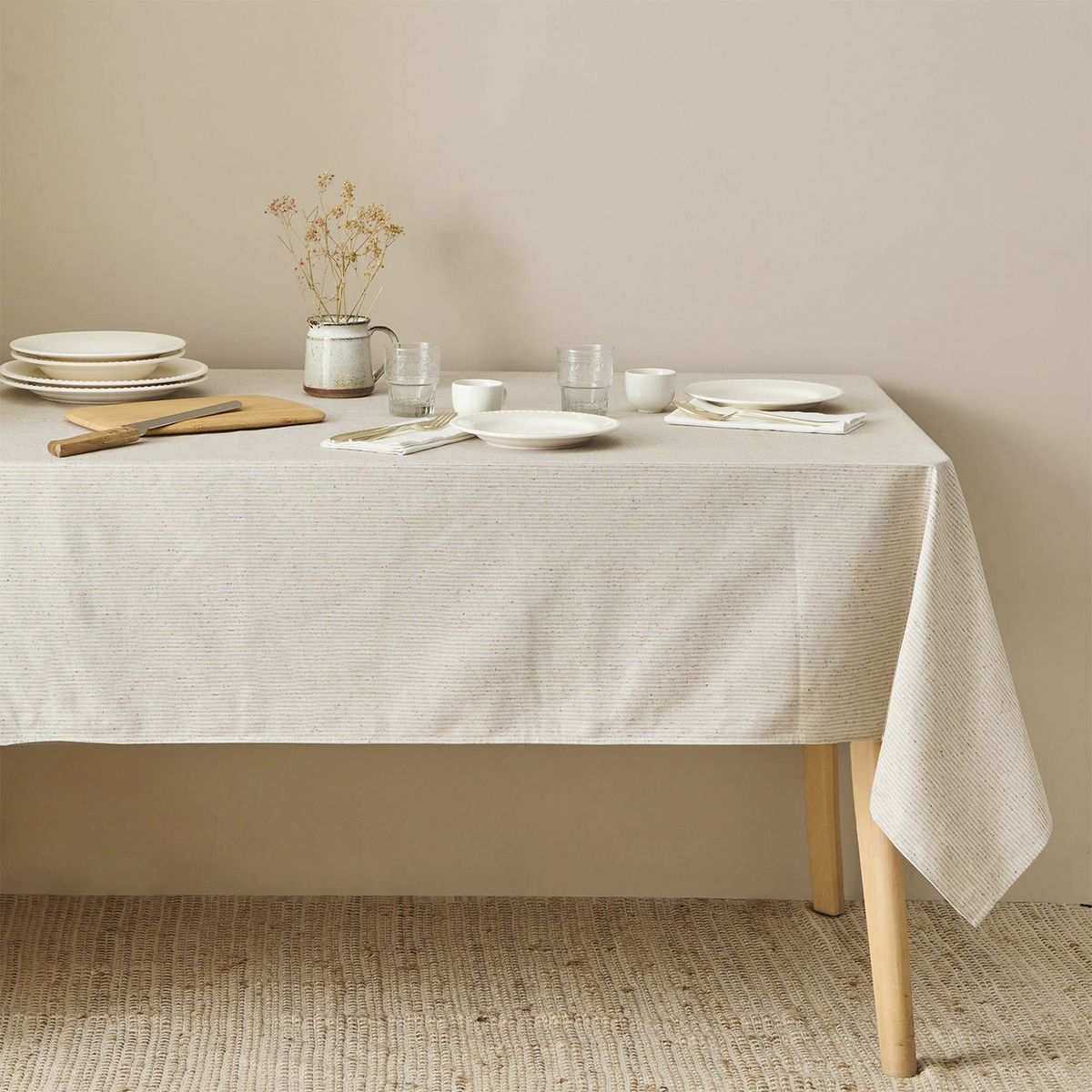 TEXTURA INTERIORS - Mantel Savil 140x200 Piedra Textura Interiors
