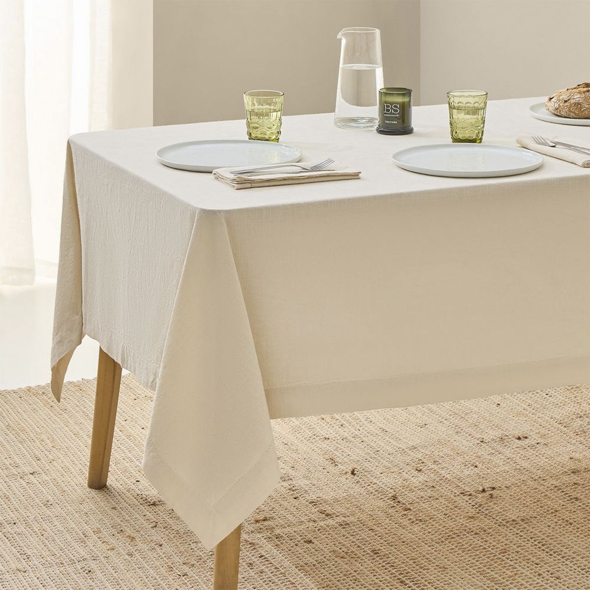 TEXTURA INTERIORS - Mantel Claru Beige 150x250 Textura Interiors