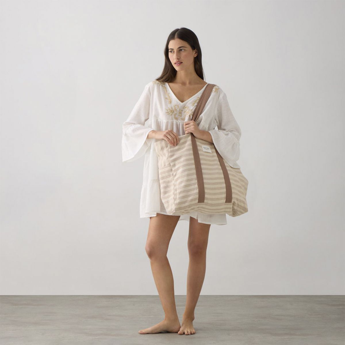 TEXTURA INTERIORS - Bolso de Playa Luribol 45x40 Beige Textura Interiors