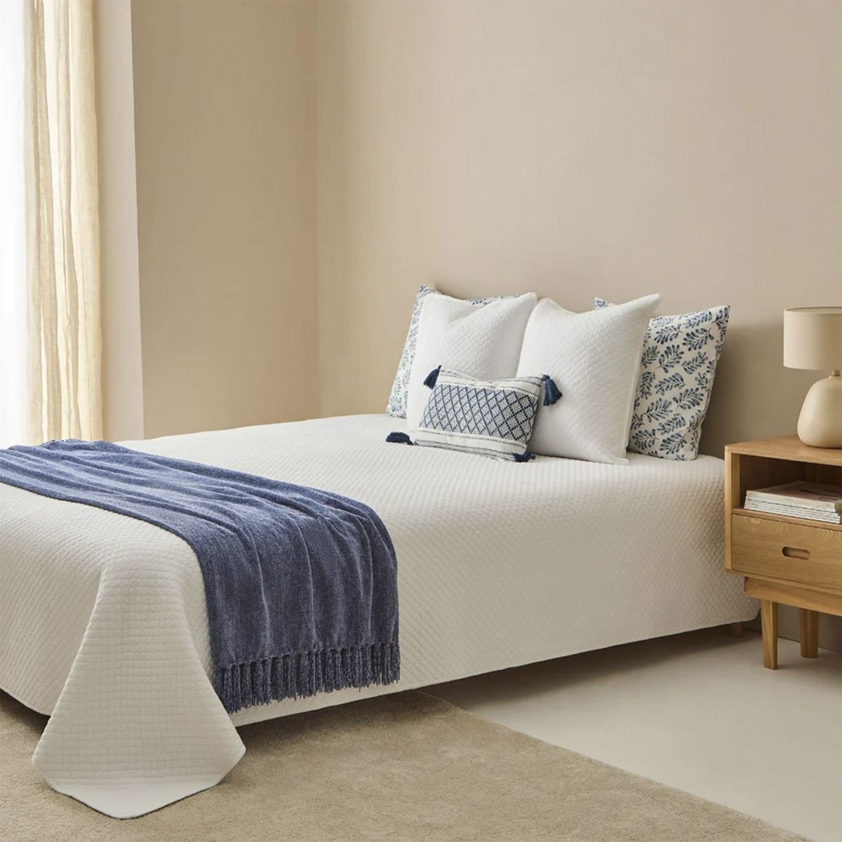 Colcha Cherancob 180x260 Blanco (Cama 1,5 Plazas) Textura Interiors, marca TEXTURA INTERIORS - Foto 2