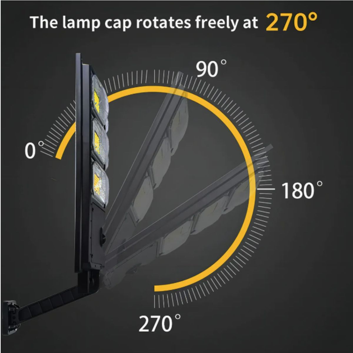 IRM - Foco Solar 200w Foco Potentes Sensor De Movimiento Exterior Color de la carcasa Negro