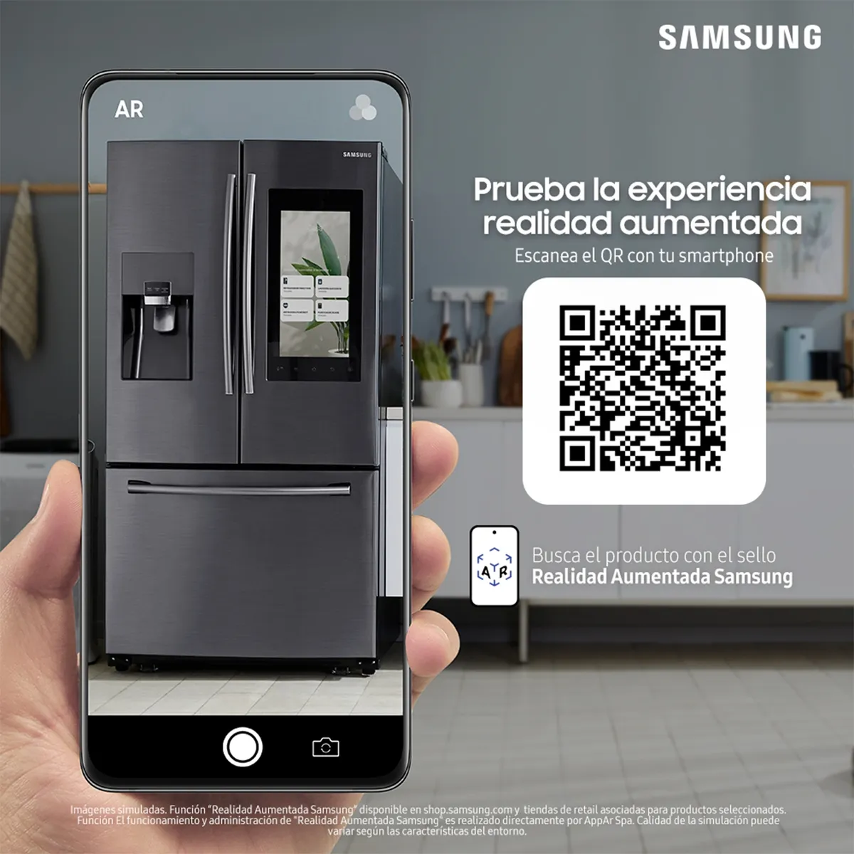 SAMSUNG - Refrigerador Bottom Freezer 360 lt RB36T602FB1/ZS Samsung