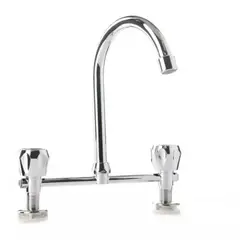 GENERICO - Llave Combinación para Lavaplatos Color Plateado