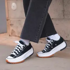 CONVERSE - Run Star Hike Zapatilla Urbana Plataforma Mujer Negra