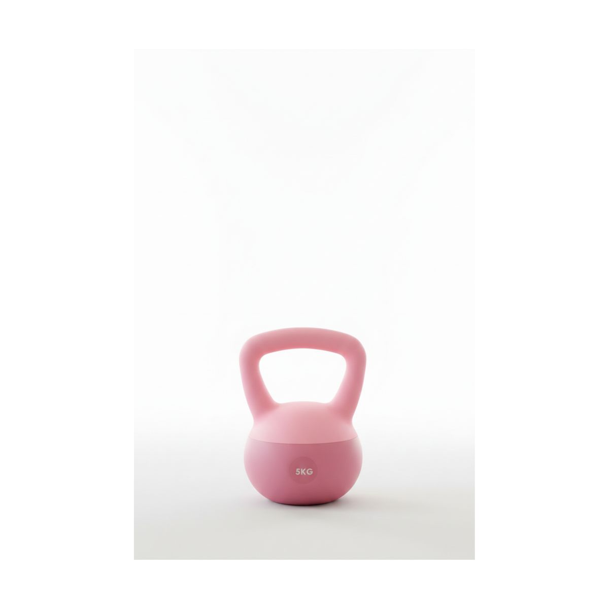 GENERICO - Pesa Rusa Fitness 5kg De Plástico Con Recubrimiento Color Rosa