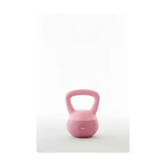 GENERICO - Pesa Rusa Fitness 5kg De Plástico Con Recubrimiento Color Rosa