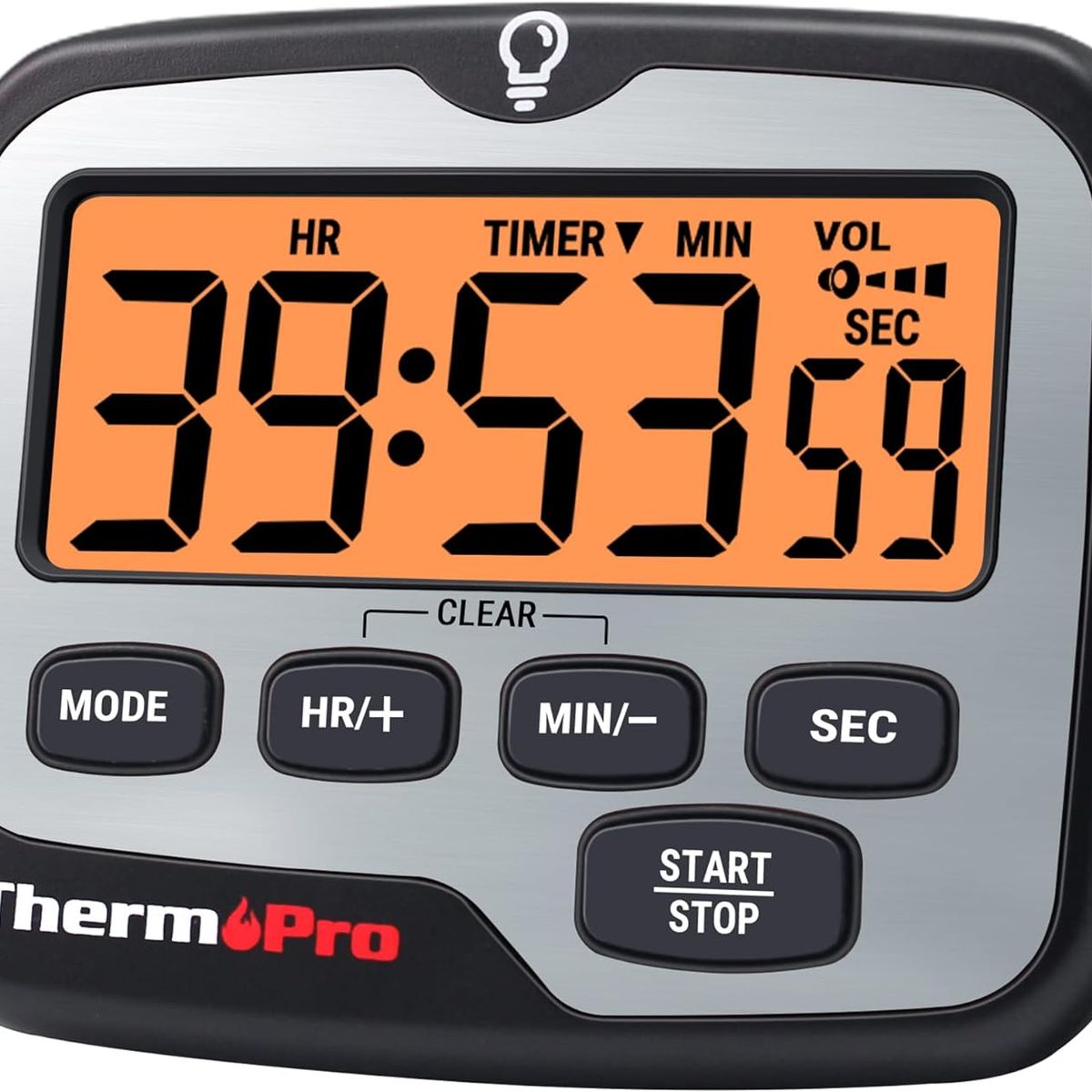 GENERICO - Temporizador Cronometro Reloj Digital Multiuso Thermopro TM01 Con Iman + Iluminacion