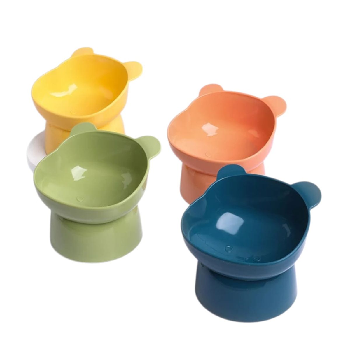 GENERICO - Plato Alto Para Mascotas Gatos Nuevo Diseño Duradero