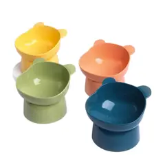 GENERICO - Plato Alto Para Mascotas Gatos Nuevo Diseño Duradero