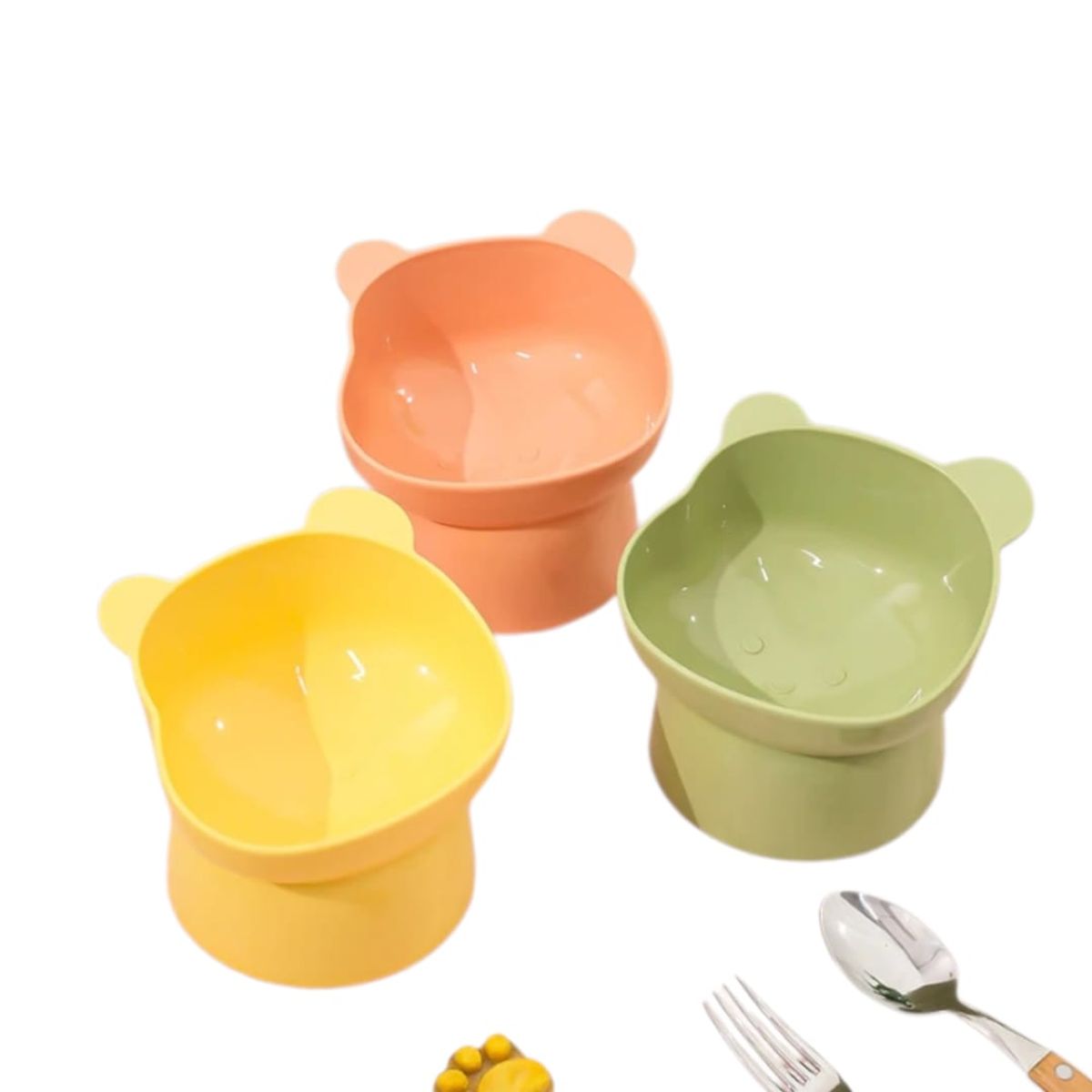 GENERICO - Plato Alto Para Mascotas Gatos Nuevo Diseño Duradero