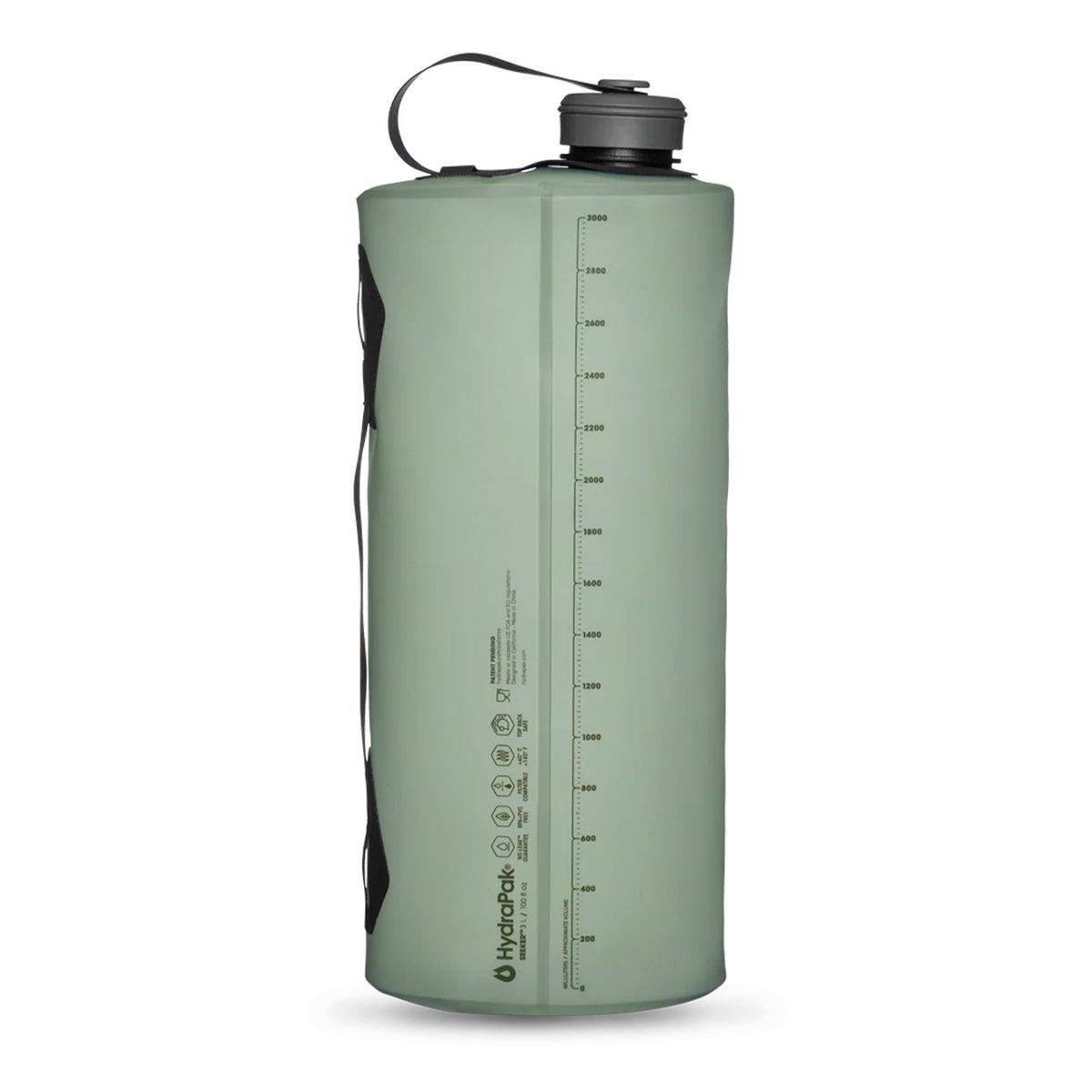 HYDRAPAK - Botella Flexible Hydrapak Seeker 3 Litros Sutro Green