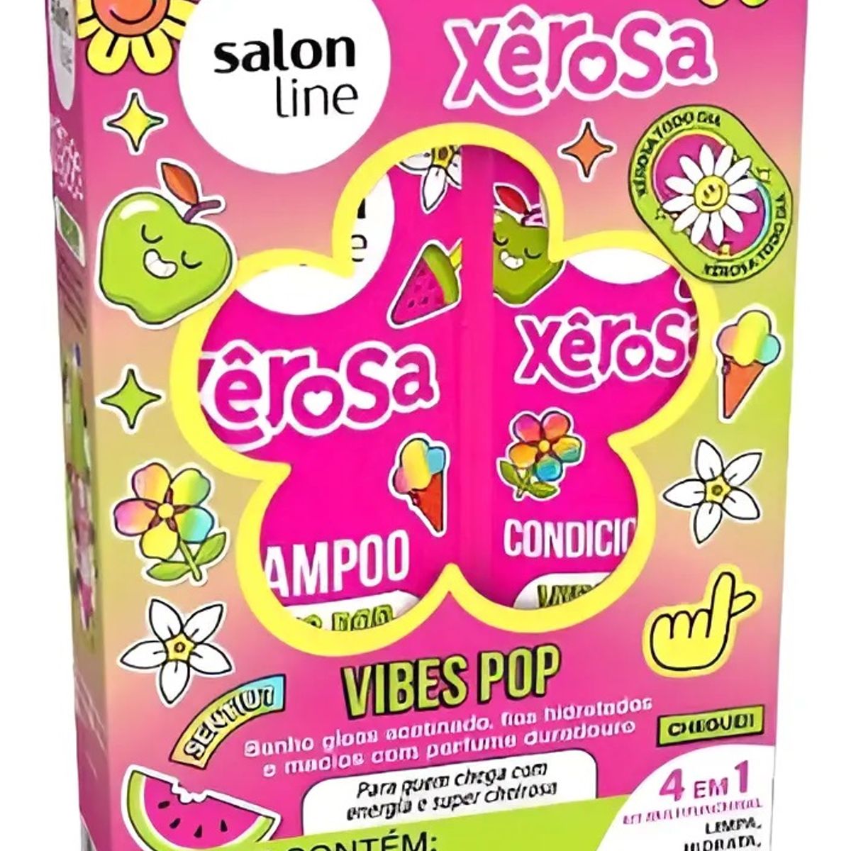 SALON LINE - KIT SHAMPOO Y ACONDICIONADOR VIBES POP SALON LINE 500ML