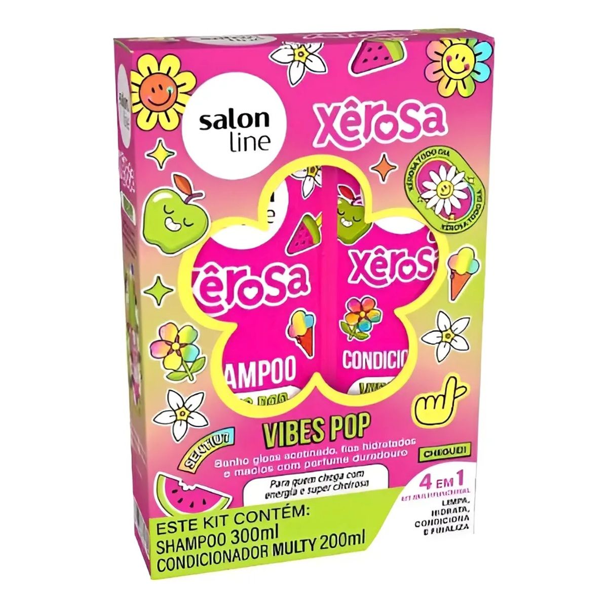 SALON LINE - KIT SHAMPOO Y ACONDICIONADOR VIBES POP SALON LINE 500ML