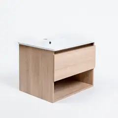 MOBELTEK - Kit Mueble Vanitorio 61cm 1 Cajon Roble Kaiserberg