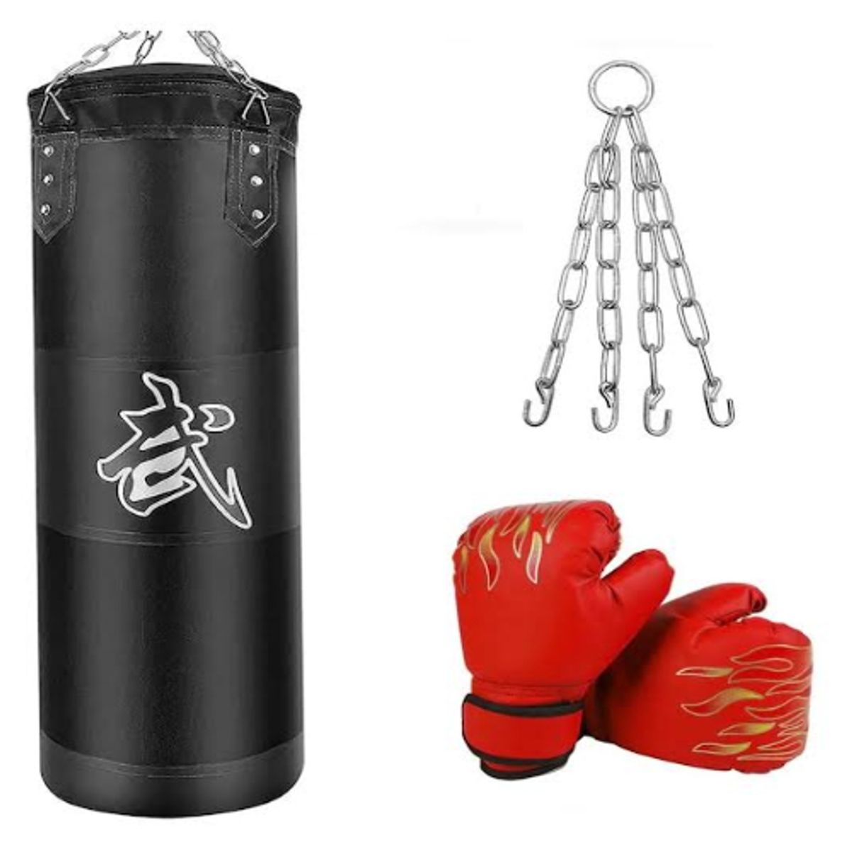GENERICO - Saco De Boxeo Vacio Punching Ball Bag Box + Cadenas