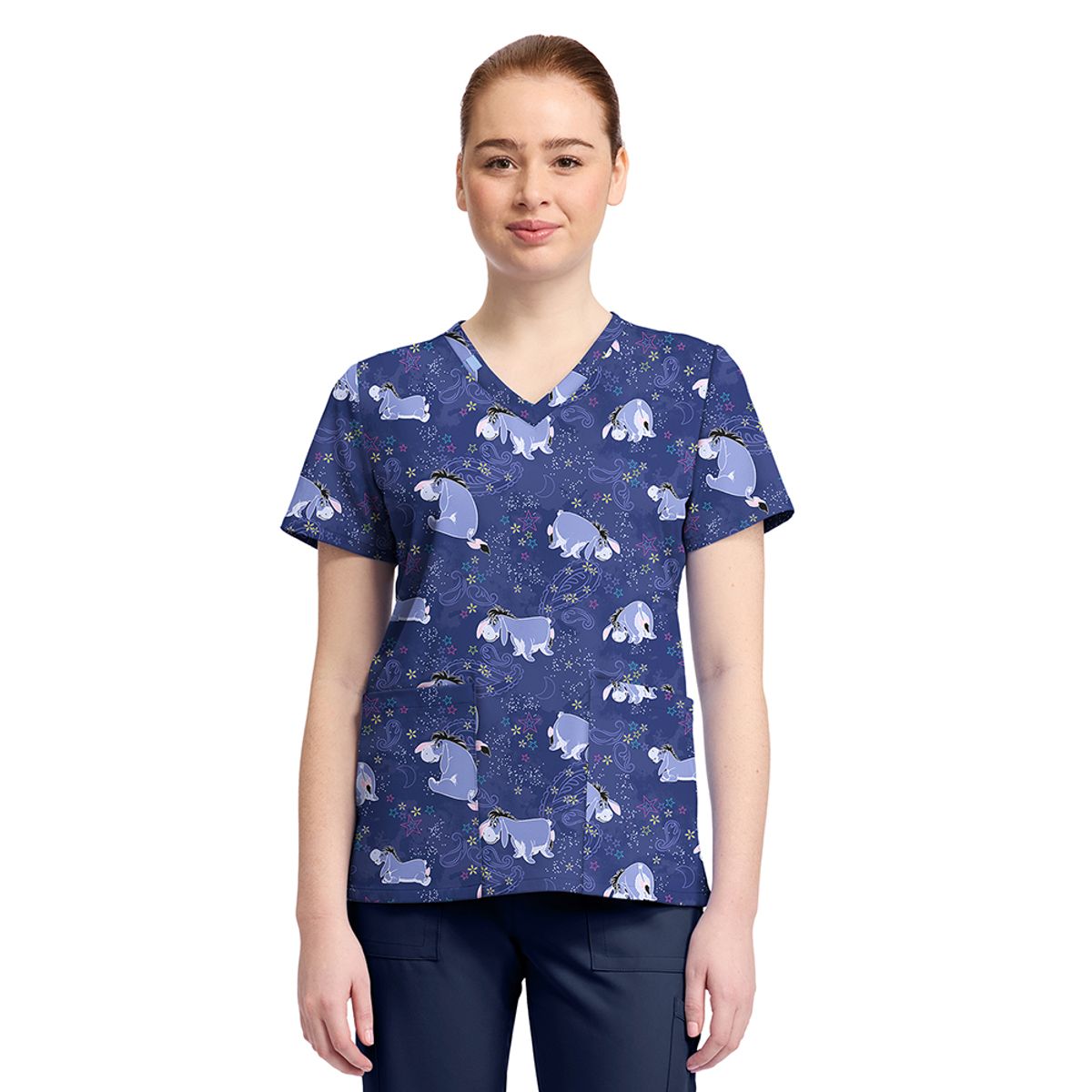 CHEROKEE - POLERA CLÍNICA ESTAMPADA TF796 PAISLEY  WINNIE POOH