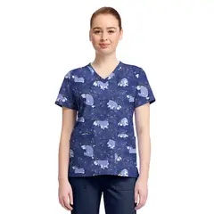 CHEROKEE - POLERA CLÍNICA ESTAMPADA TF796 PAISLEY WINNIE POOH