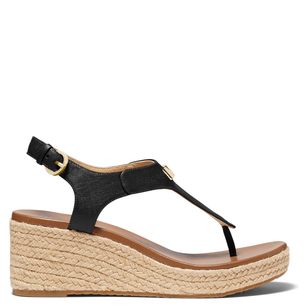 MICHAEL KORS - Sandalia Mujer Cuero Negra Michael Kors