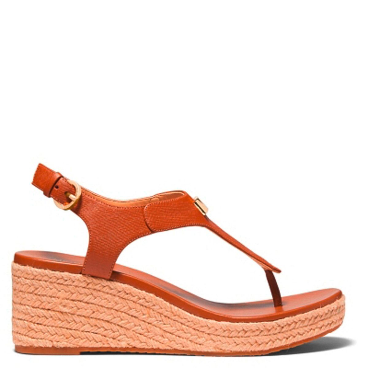 MICHAEL KORS - Sandalia Mujer Cuero Café Michael Kors