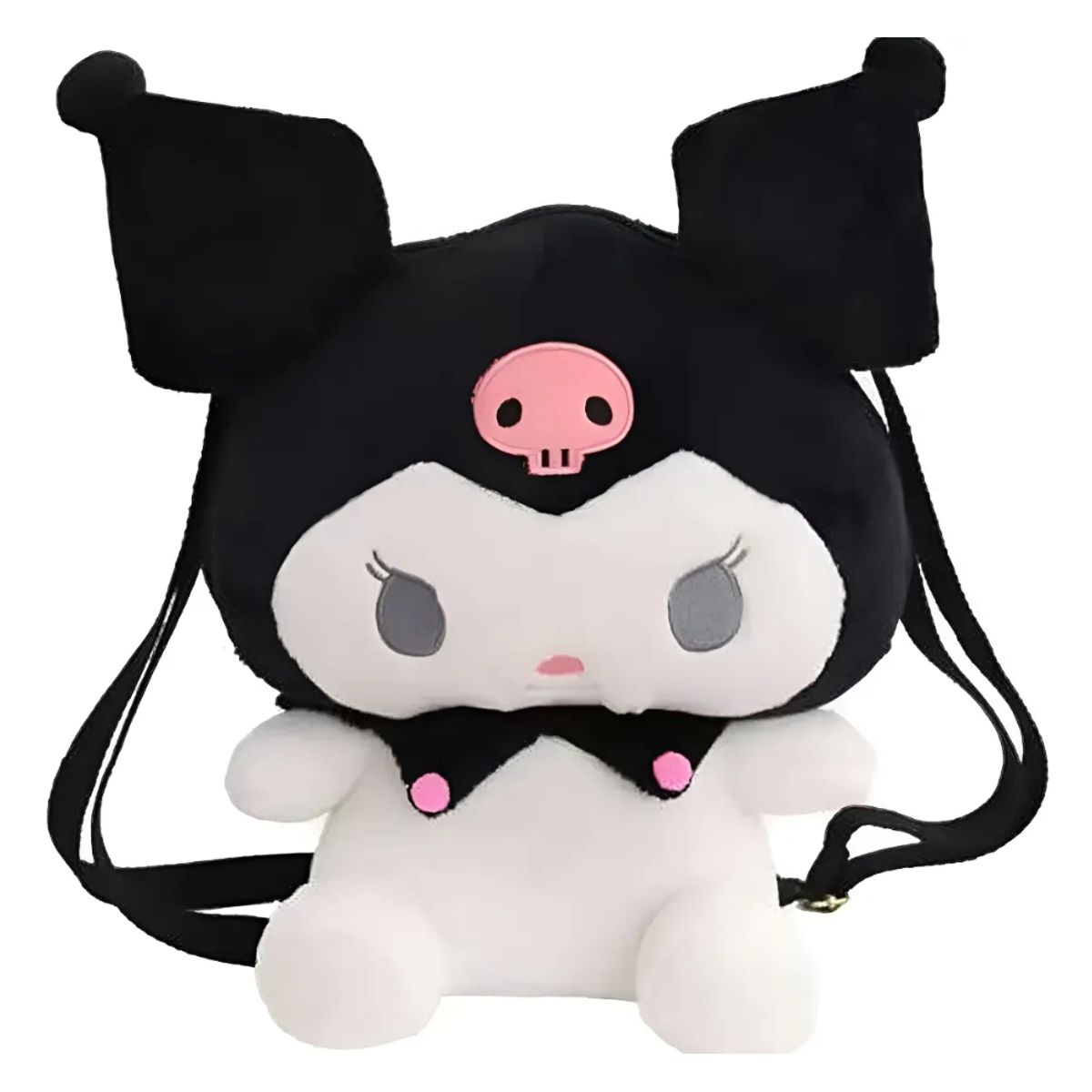 GENERICO - Peluche Mochila Infantil Kuromi Sanrio 33cm
