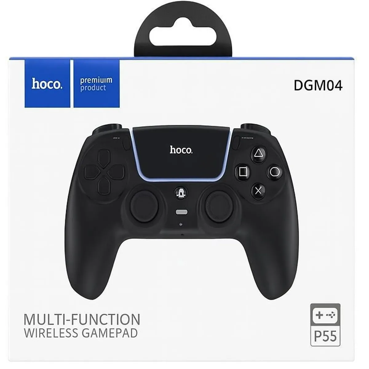 HOCO - Control Inalámbrico para PS5 PS4 y PC Negro Hoco DGM04