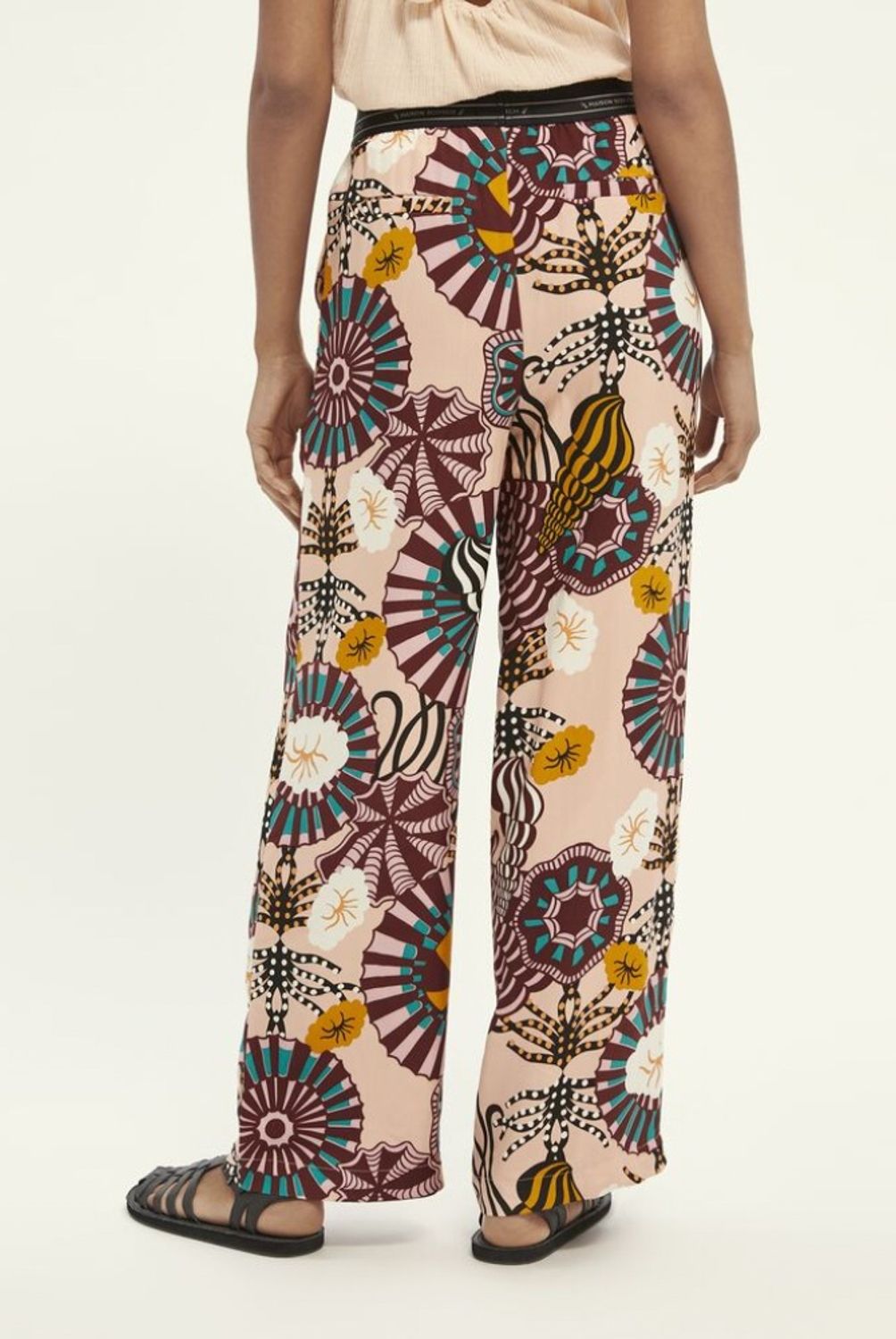 SCOTCH & SODA - Scotch And Soda Pantalón Wide Leg Tiro Alto Mujer