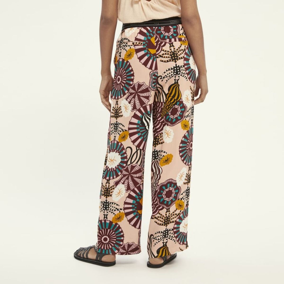 SCOTCH & SODA - Scotch And Soda Pantalón Wide Leg Tiro Alto Mujer