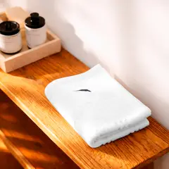 NAUTICA - Toalla de manos SAVOY 100% algodón ultra suave 40x60cm blanca