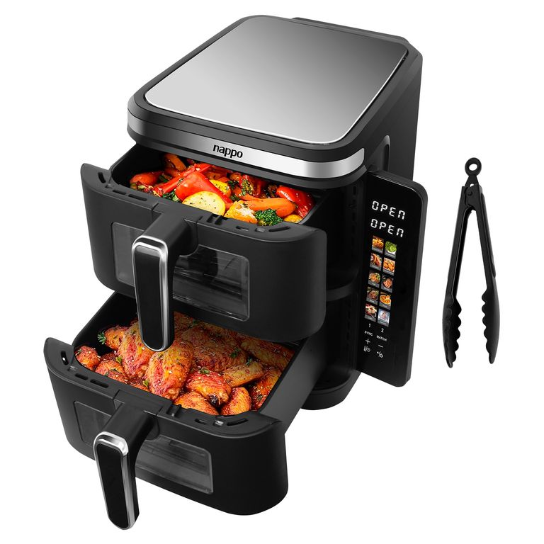 Freidora de Aire Doble Cesta 11L Panel Digital 2800W