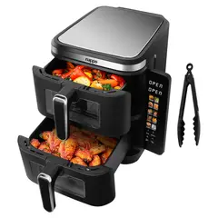 NAPPO - Freidora de Aire Doble Cesta 11L Panel Digital 2800W