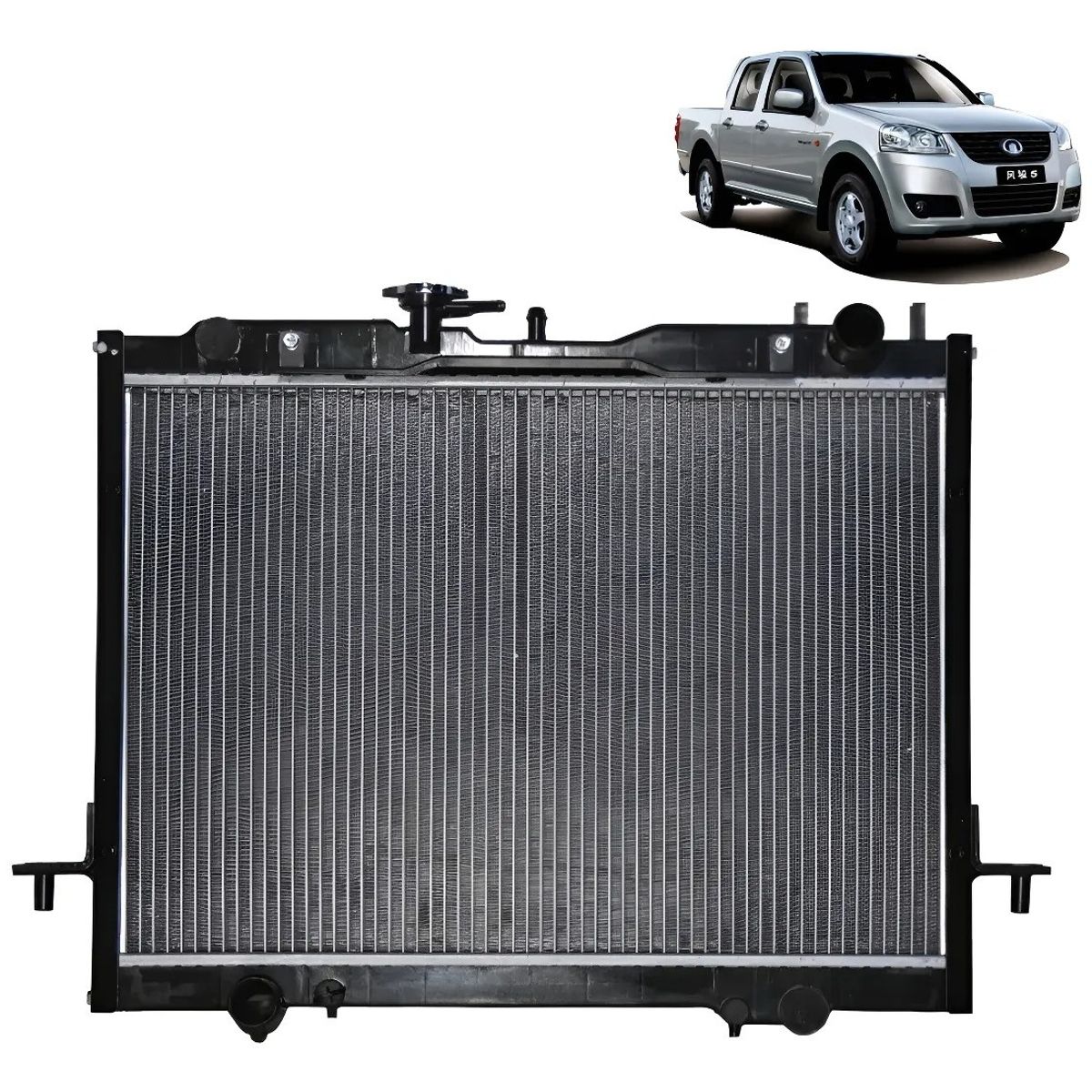 GENERICO - Radiador de Agua para Great Wall Wingle 5 2.2 Gasolina 2011-2019