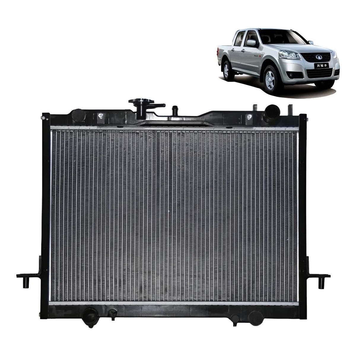 GENERICO - Radiador de Agua para Great Wall Wingle 5 2.2 Gasolina 2011-2019