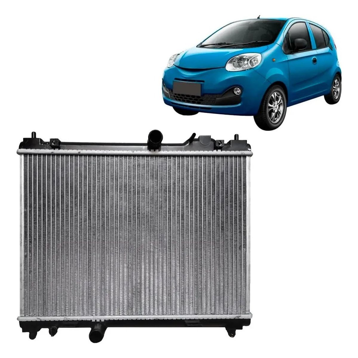 GENERICO - Radiador de motor para Chery IQ New 1.0 2015-2024