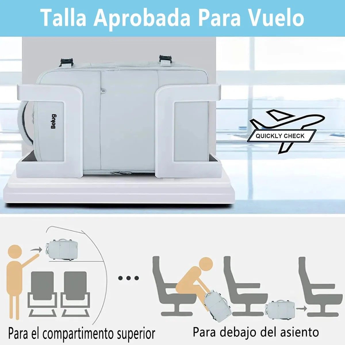 GENERICO - Mochila de Viaje Mujer Mochila para Laptop 15.6 Pulgadas Color Azul BELUG