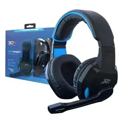 3DFX - Audífonos Gamer Alámbricos Ripper Color Azul G-8974 Azul