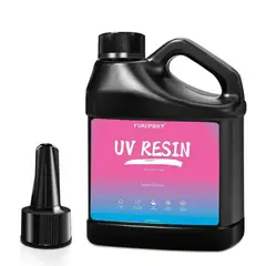LUSDRIA - Resina Uv 500ml Tipo Duro Y Transparente Para Joyería