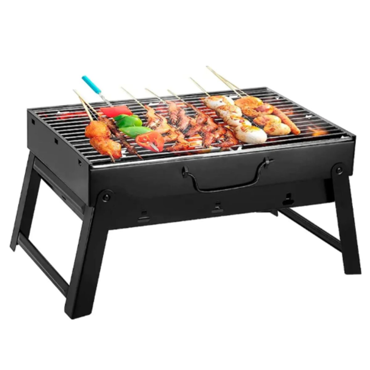 GENERICO - Mini Parrillera Plegable De Carbón Portátil Barbacoa 35x27cm