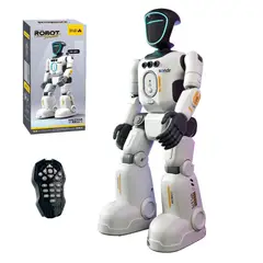 MUNDO MAGIA - Robot Interactivo Para Grabación Niños Aprende Robot Blanco