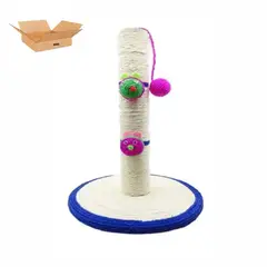 GENERICO - Torre Rascador Pequeño Interactivo Para Gatos 42x24 Cm BEIGE BELUG